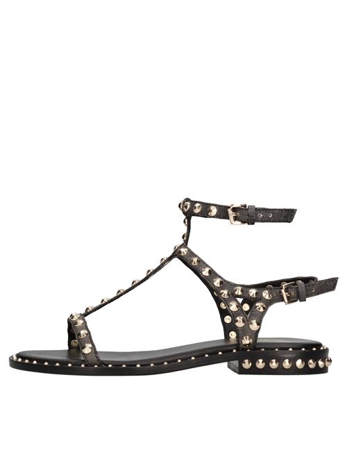 Sandali flat in pelle ASH | PANIC INTERCEPTORNERO